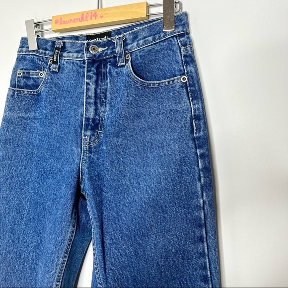 Vintage 90s contrast blue jeans mom jeans size 3/4 FITS LIKE 2 - Picture 13 of 13